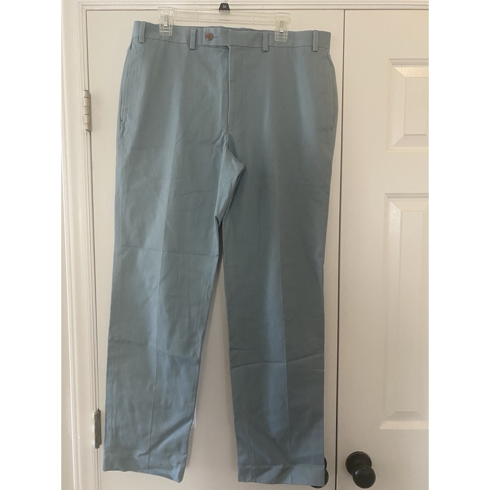 Polo Ralph Lauren Men Khaki Chino Pants Light Blue Cotton Classic Fit 36X 32